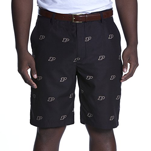 NCAA Adult Men's Game Changer Shorts, Purdue Boilermakers, 42, Black