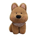 TWTCZOZ Peluche Westie, Réaliste et, Idéale pour Les Petites Amies, Les Enfants, Les Filles et Les Adultes. Cadeau d'anniversaire Parfait, Marron 35cm