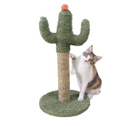 Arbre à chat cactus et tour griffoir vert pour petits et grands félins - 2