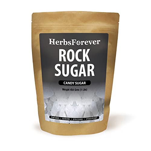 Herbsforever Rock Sugar (Mishri) Small Crystal 16 Oz (454 Gms) #TOP14