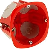 Hohe Feuerbeständigkeit : Für maximalen Schutz konzipiert, bieten diese Elektrodosen hohe Feuerbeständigkeit bis 850°C; das gewährleistet erhöhte Sicherheit Ihrer Installationen, indem die Flammenausbreitung bei Überhitzung oder Kurzschluss begrenzt wird