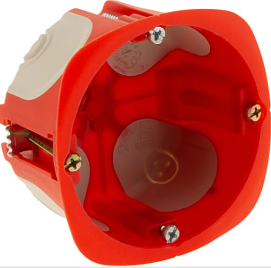 Protec - No Air Multimat Unterputzdosen – 40 Stück, Ø67mm D.40mm, 850° Feuerbeständig, Luftdicht, Energieeffizient, Einfache Verkabelung – Elektroinstallation
