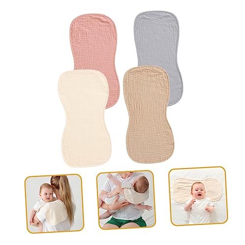 ERINGOGO 4Pcs Burp Cloths Soft Cotton Spit Towels for Newborns Absorbent and Gentle Delicate Skin Includes for Spit Up and Drool3