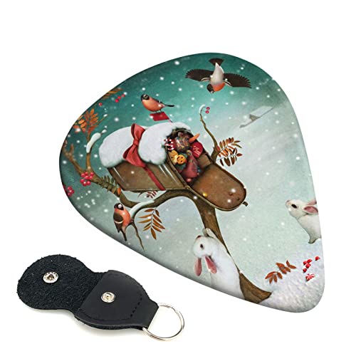 Christmas Rabbit Bunny Lot de 6 médiators pour guitare acoustique, guitare électrique, basse, ukulélé – fin, moyen et… - Les Beatles, Paul McCartney, John Lennon, RIngo Starr, George Harrison Christmas Rabbit Bunny Lot de 6 médiators pour guitare acoustique, guitare électrique, basse, ukulélé – fin, moyen et…