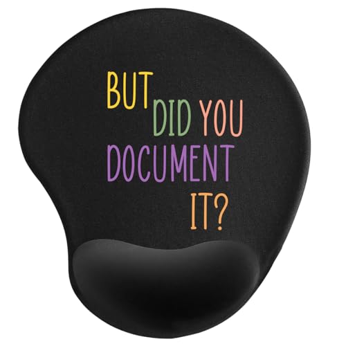 Mouse Pad with Wrist Rest, Ergonomic Mouse Pad with Memory Foam Wrist Rest Cushion, Non-Slip Rubber Base Gaming Mice Pad for Home Office Computer Laptop, Did You Document It?