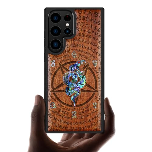 Coque Galaxy S23 Ultra bois antichoc anti-rayures motif vipère