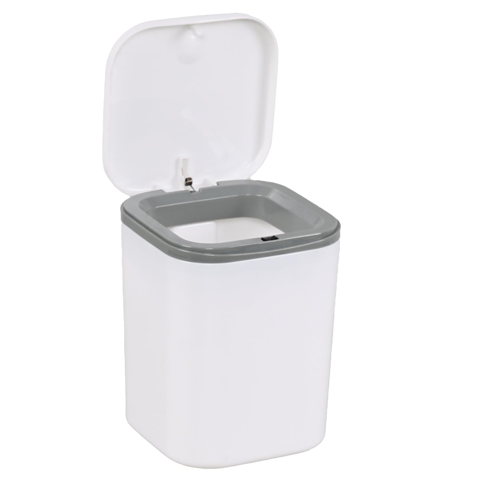 Fabnati Plastic Desktop Trash Bin, 2 Litre, White