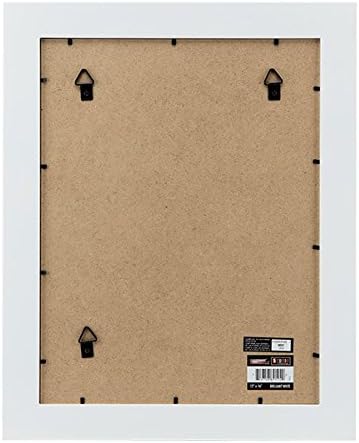 Miniatura 5 de Ambiance Studio - Marco de fotos negro de madera de cara ancha, incluye acristalamiento Plexi, respaldo y accesorios para colgar, color negro