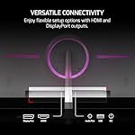 GAMEPOWER T40 23.6 Inch Curved White Gaming Monitor, 180Hz 1080p Display, 0.5ms Response Time, VA Panel, AMD FreeSync, HDR Support, 125% sRGB, RGB Backlight, Dual Speakers, Zero Frame Design, HDMI/DP - Image 4