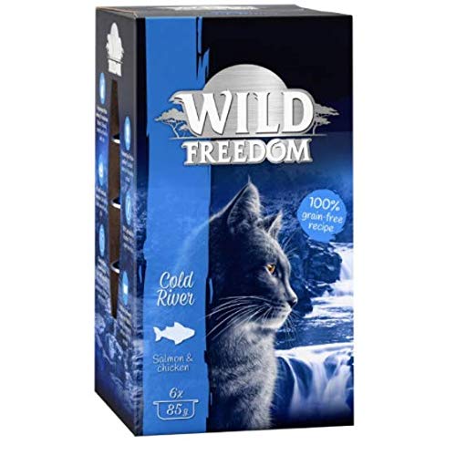 Wild Freedom Adult Trays Saver Pack 24 x 85g (Cold River - Salmon & Chicken)