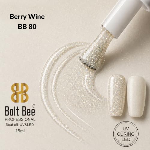 Image of Bolt Bee Gel Nail Polish with Glossy Finish | Gel Paint Soak Off UV Led Non-Smudging,Long-Lasting Nail paint | Highly Pigmented Gloss Touch Polish For Home Manicure & Salon | Gift Set for Women-15ml