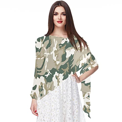 Châles et écharpes camouflage multicolore 10 grand format accessoire mode automne
