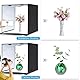 PULUZ Photobox,16 Zoll/40cm Lichtkasten Fotografie Lichtzelt,Professionelle Faltbare Shooting Beleuchtung Softbox mit 2x32 LED Lichter & DREI-Farben-Hintergründe für Produktfotografie