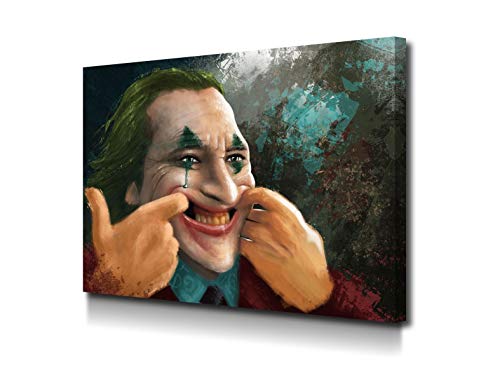 Foto Canvas Cuadro Joker Batman - El Guasón | Lienzos de Arte Moderno - Decoración Pared - Cuadros...