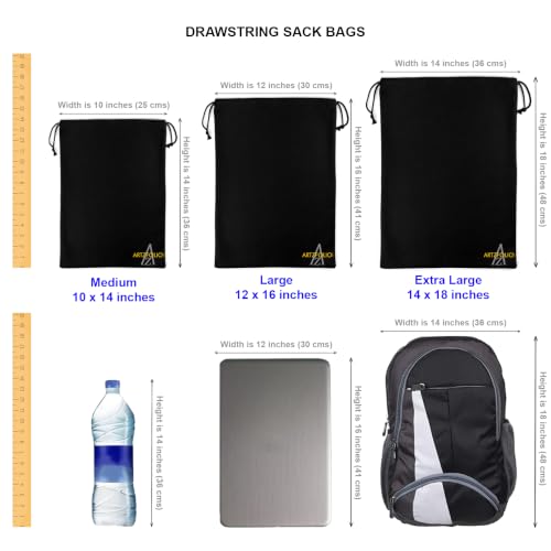 Image of ArtzFolio Triangled D2 | Reusable Sack Bag | Bag for Gym, Storage, Vegetable & Travel
