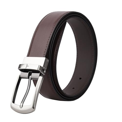Image of URBAN FOREST Grayson Brown Formal Leather Belt for Men