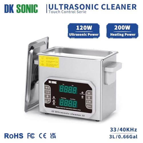 DK SONIC professionnel Nettoyeur à ultrasons Nettoyeur sonique 3L avec chauffage et panier pour prothèse dentaire, petites pièces métalliques, disque, circuit imprimé, outils de laboratoire, etc. - Les Beatles, Paul McCartney, John Lennon, RIngo Starr, George Harrison DK SONIC professionnel Nettoyeur à ultrasons Nettoyeur sonique 3L avec chauffage et panier pour prothèse dentaire, petites pièces métalliques, disque, circuit imprimé, outils de laboratoire, etc. – Image 3