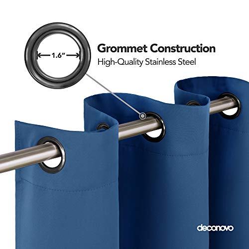 Image of Deconovo Room Divider Curtains for Living Room 84 Inches Long, Door Curtain