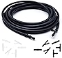 Miytsya Windshield Washer Hose Kit - 4 Meter Universal Washer Fluid Hose with 12 Pcs Hose Connectors, Suitable for Most Windshield Washer Nozzle Installation, Connect Car Water Pump and Nozzles