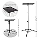 AkTop Pro Laptop Projector Tripod Stand, Universal Laptop Floor Stand Adjustable Tall 23 to 46 Inch, Foldable Computer DJ Equipment Holder Mount, Perfect for Stage or Studio with Portable Travel Bag