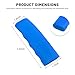 Fkewp Car Handbrake Cover, Waved Shaped Auto Hand Brake Protector Comfortable Handle Grip Cover, Anti-Slip Silicone Parking Brake Lever Protector Decorative Sleeve for Most Cars (Blue)