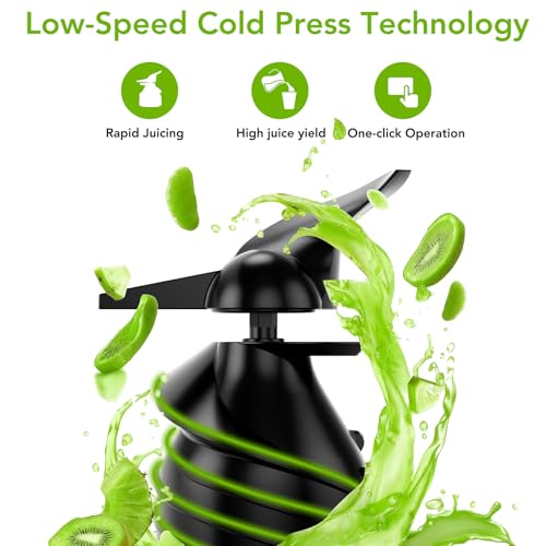 COWSAR Cold Press Juicer - Juicer Machines with 4.35" Wide Feed Chute, High Juice Yield for Whole Fruits & Vegetables, Slow Masticating Cold Press Juicer for Nutrient Retention, Easy to Clean - image 5