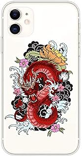 iPhone 11 (6.1 inch) Case,Blingy's Dragon Style Transparent Clear Soft TPU Protective Case