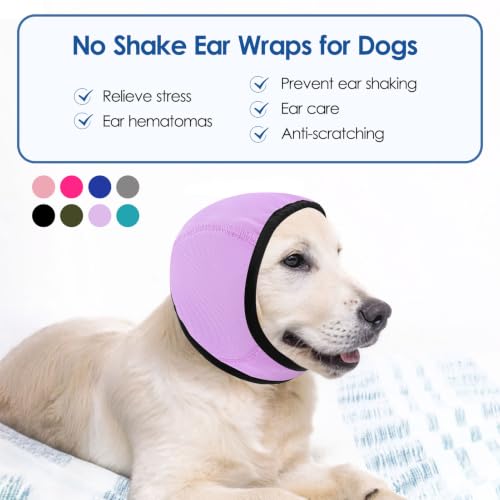 Image of Dog Ear Wraps Dog Calming Hoodie Anxiety Relief Ear Cover for Dogs