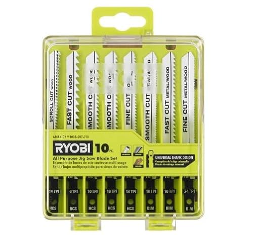 RYOBI 10 PC. Juego de hojas de sierra multiusos