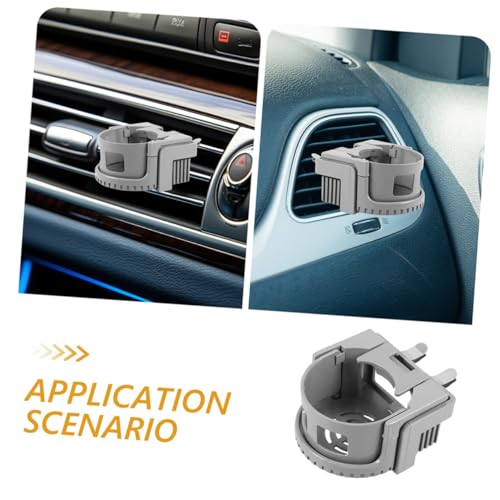 Portavasos Universal para Auto Adaptador 2 Piezas Color Gris miniatura 7