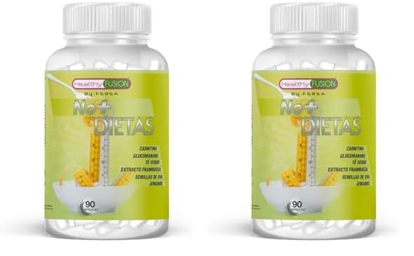 Healthy Fusion Potente quemagrasas para adelgazar | L-Carnitina + Té Verde + Estracto de Frambuesa | Adelgazante, quemagrasas, reductor del apetito y termogénico | Pierde peso de forma eficaz 90u