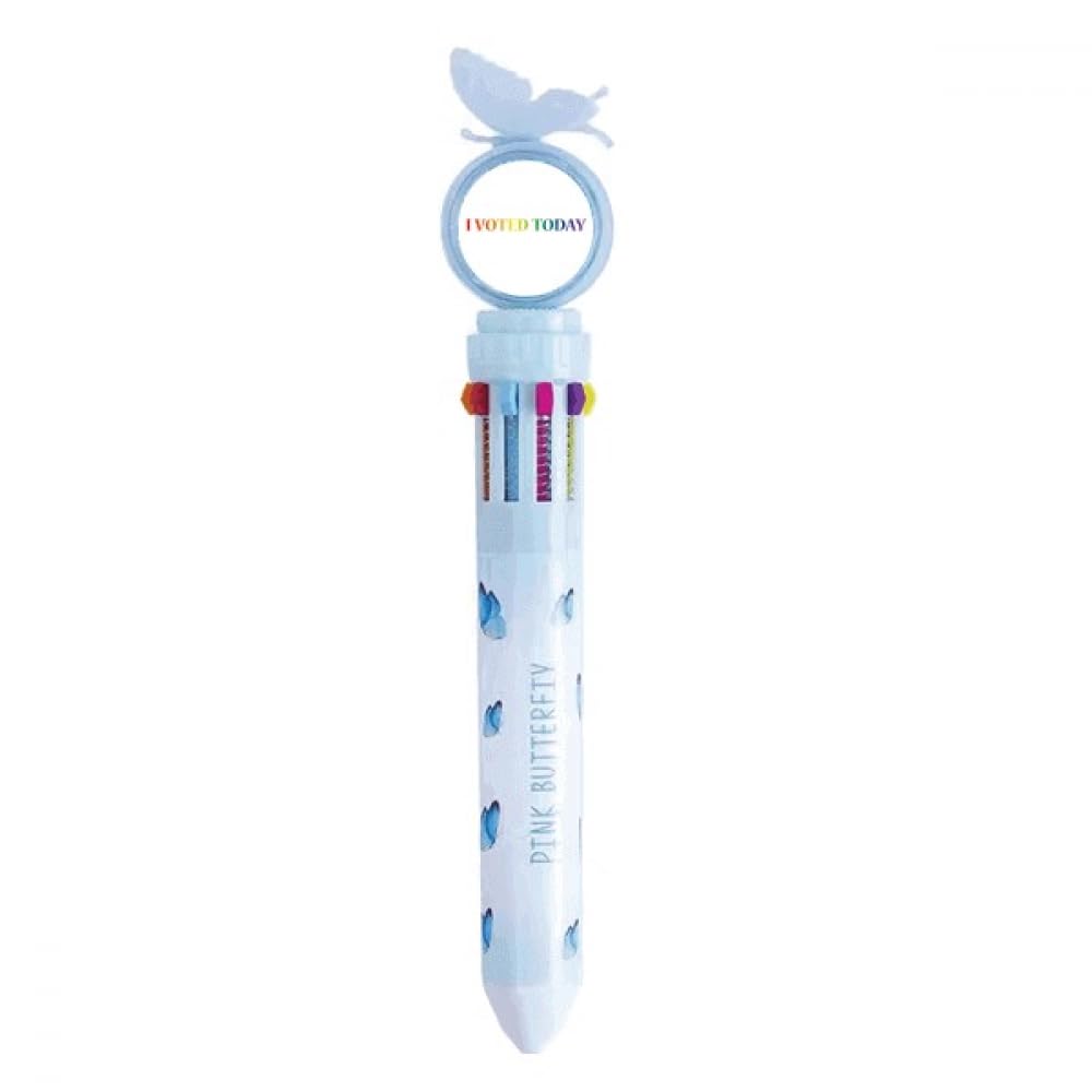 Stylo à bille rétractable multicolore arc-en-ciel pour ne plus perdre vos stylos