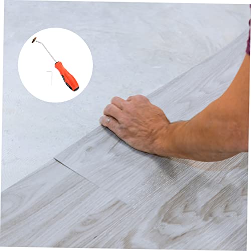 Angoily 4 Pcs Cleaning Cone Metal Cleaner Grout Scraper Tool Seams Corner Grout Cleaner Tile Grout Remover Caulking Removal Tool Dual-Head Blades Tool Tile Gap Cleaner Red Metal Alloy #TOP3