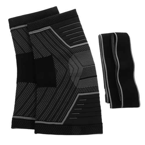 SOESFOUFU 1pair Comfortable Knee Compression Sleeve Support for Men Women for Sports Running Basketball and Daily Activities Breathable Wear-resistant Design for Enhanced Performance - Thumbnail 6