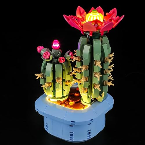Image of LED Light Kit for Lego The Botanical Collection Flowering Cactus 11509 Set, Compatible with Lego 11509 Building Blocks Model(Not Include Blocks Set)