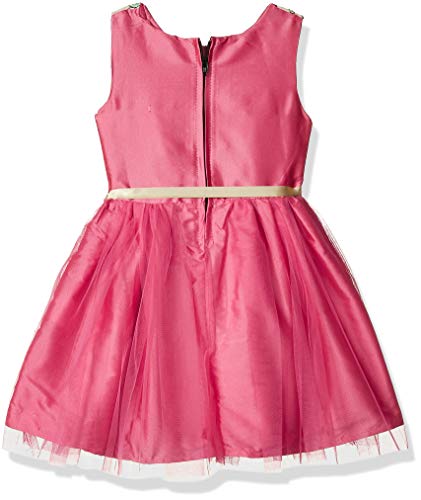 Image of A.T.U.N. (All Things UBER Nice) Girl's Skater Knee Length Embroidered Sleeveless Stylish Party Dress