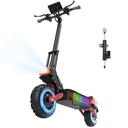 PHILIAM Electric Scooter (Red) - 7000W Motor, 55 MPH Top Speed, 70 Mile Range