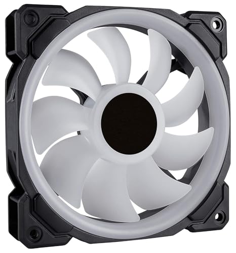 ENTWINO RGB Gaming PC Fan, RGB Ring LED Fans, Quite Cooling Computer Fans Cooler, CPU Case Cooler Fan - Image 3