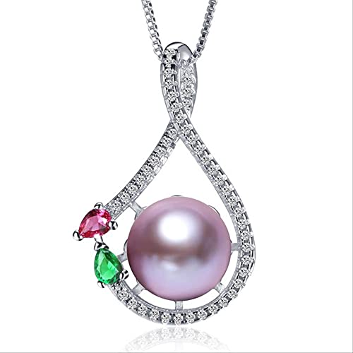 Collier perle d'eau douce naturelle suspendue pour sublimer un décolleté de mariage en boîte