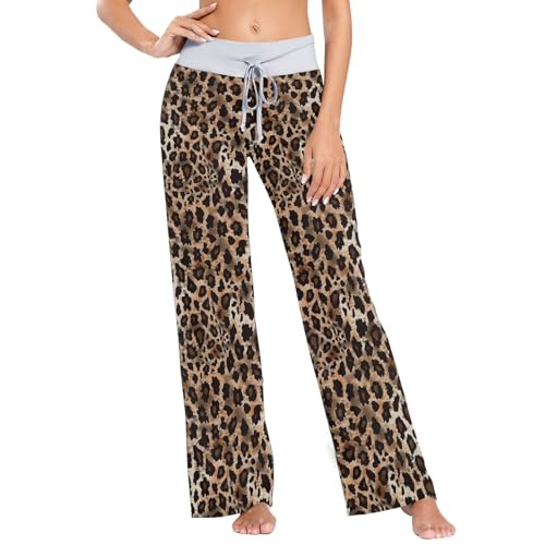 Pyjama imprimé léopard pour femme idéal pour vos soirées cocooning à la maison