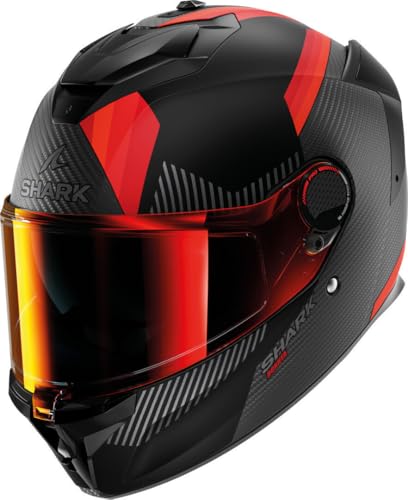 Shark Spartan GT Pro Dokhta Carbon Helmet, black matt/red, 2XL (63/64)