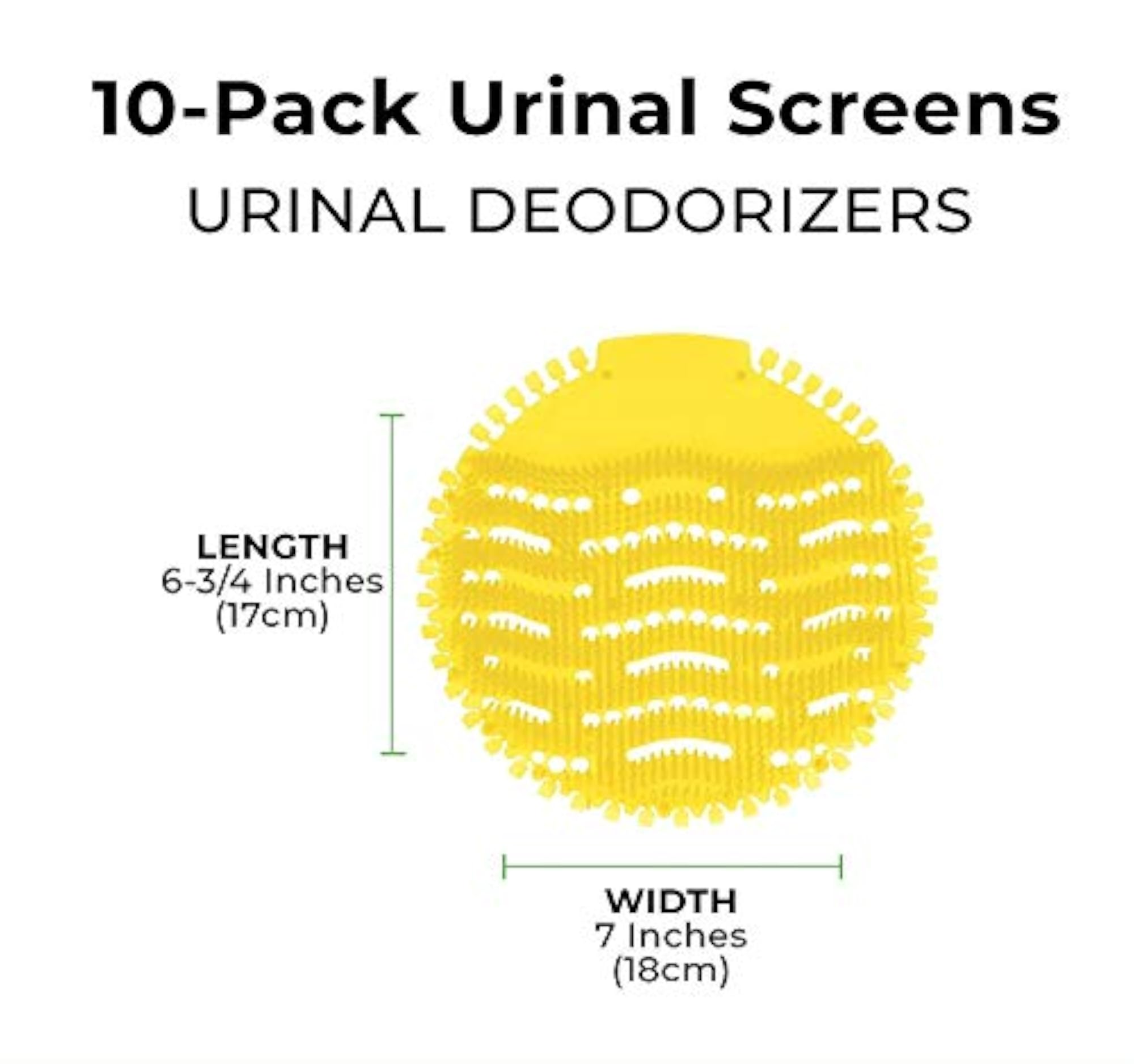 Urinal Screen Mats with Lemon Fragrance, 20 Pieces