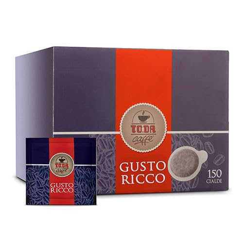 300 Cialde Caffè GUSTO RICCO To.Da Caffè Gattopardo - Cialde Compatibili ESE 44mm - 2 Cartoni da 150 -
