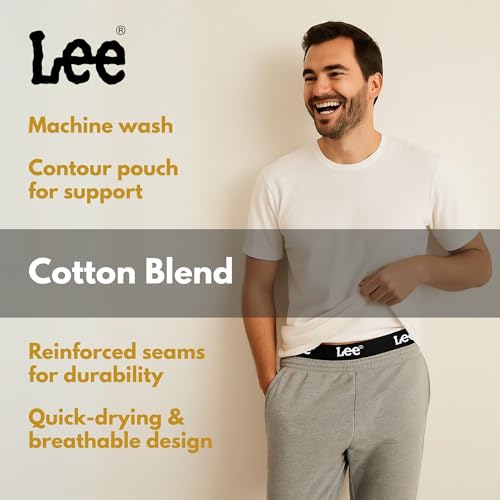 Lee Mens Underwear 4 Pack Boxers for Men Cotton Stretch Boxer Briefs4
