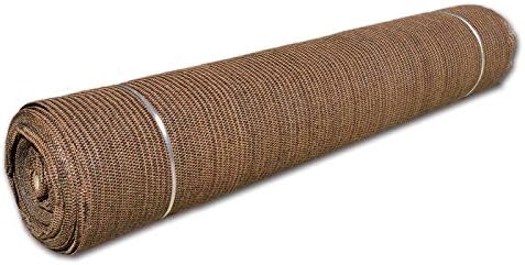 Fence4ever 6ft x 50ft Brown Sunscreen Cuttable Shade Fabric Roll 95% UV Block