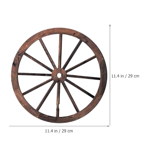 Ornements muraux en bois vintage marron léger 4pcs