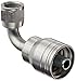 Eaton Weatherhead 06Z-666 Low Carbon Steel WeatherGRIP Hose Crimp Fitting, 90 Degree Swivel, SAE 6 Hose Size x 3/8" JIC Female