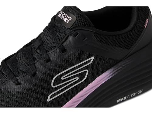 Skechers Women's Max Cushioning Endeavour Canova Sneaker, Black/Pink, 7.5