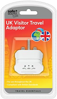 Safe and Sound SA6032 Worldwide Travel Adaptor Set - Three Single Socket Adaptors (full list of countries below)