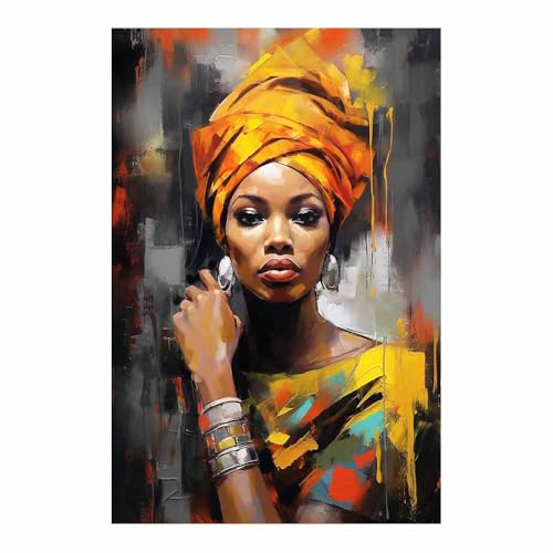 Peinture sur toile de portrait féminin vintage fini impasto élégant